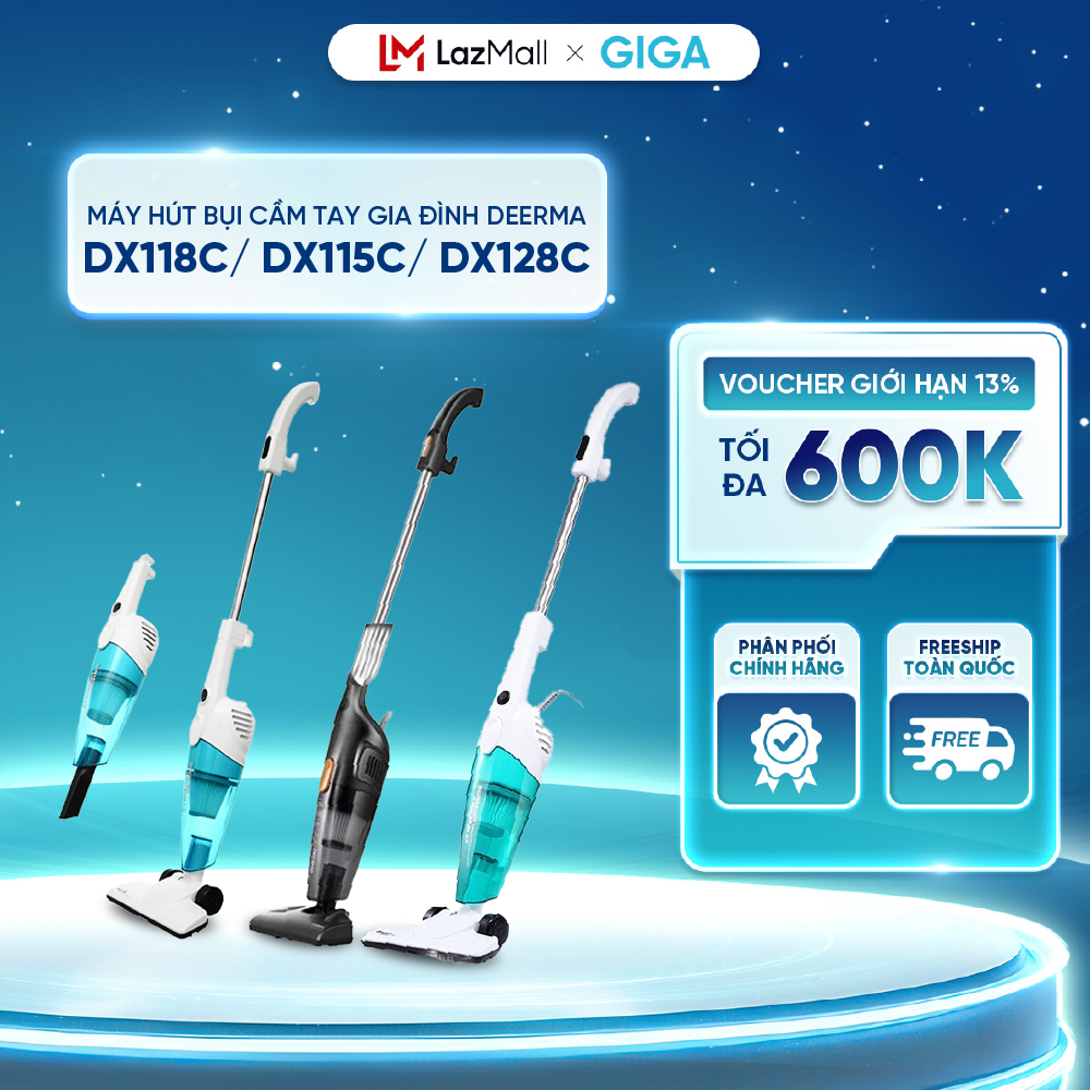 [ Hỏa tốc HN - HCM ]  Máy hút bụi cầm tay DX118C/DX128C/DX115C - Nhỏ gọn  Lực hút siêu mạnh