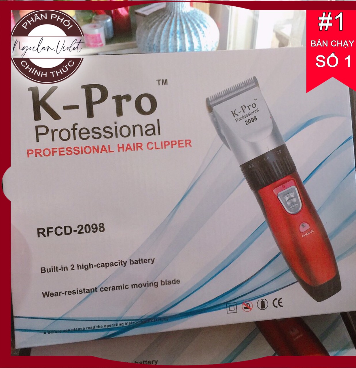 Tông Đơ ⚜️Freeship⚜️ Bộ Tông Đơ Cắt Tóc Chuyên Nghiệp K - Pro + Đủ Bộ Phụ Kiện Cho Hiệu Tóc Hoặc Tại Nhà