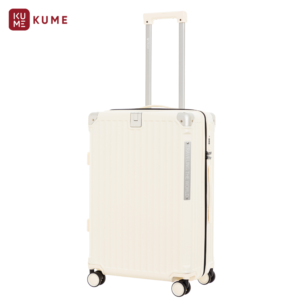 Vali KUME - Vali Size 20/24/28 Aber 2407L - Nhựa PC Khung Nhôm Cứng Cáp Khoá Số Âm Xách Tay Ký Gửi