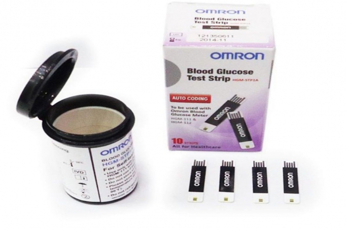 Que thử Đường Huyết Omron HMG 112 25 que Chính hãng - Giúp đo lượng đường trong máu nhanh chóng chỉ 