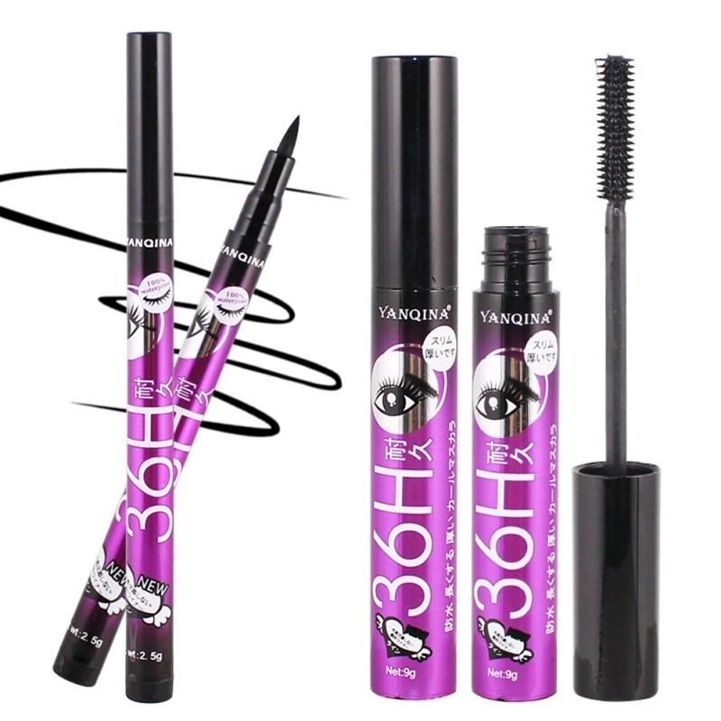 [HCM]Bộ Trang Điểm Mắt 2 Món (Mascara Chuốt Mi Và Bút Lông Kẻ Mắt Siêu Đẹp)