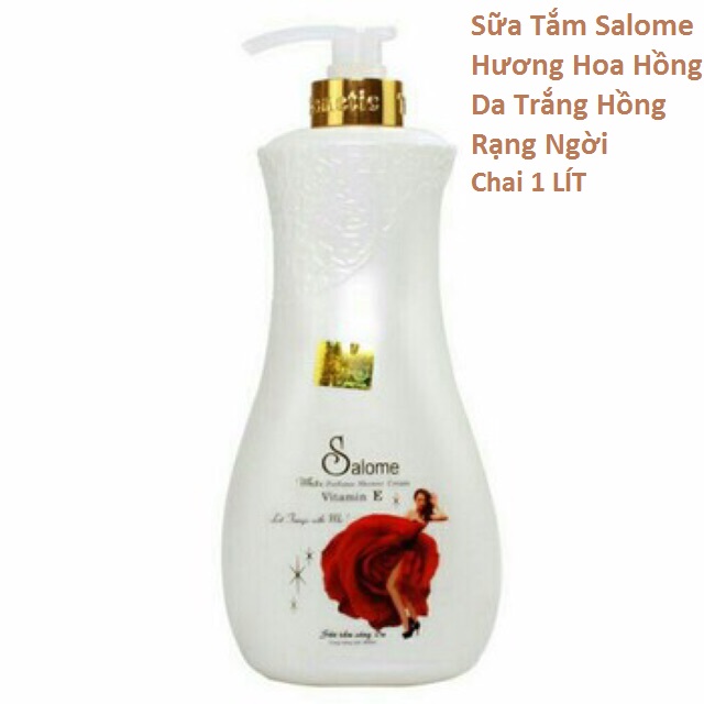 [Hcm]Sữa Tắm Salome Hương Hoa Hồng Cho Da Trắng Hồng Rạng Ngời Chai 1 Lít