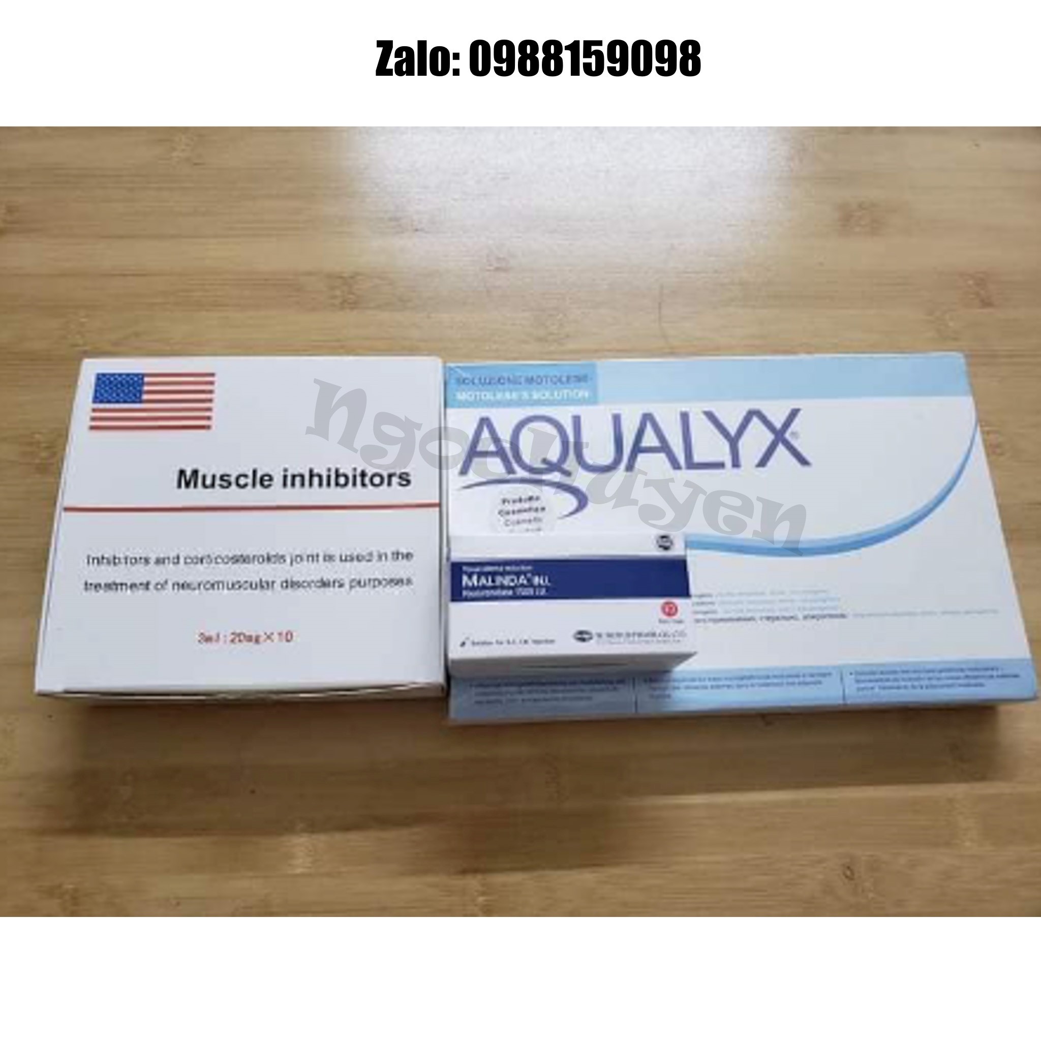 Tan mỡ Giảm béo Aqualyx - 1 hộp 10 lọ