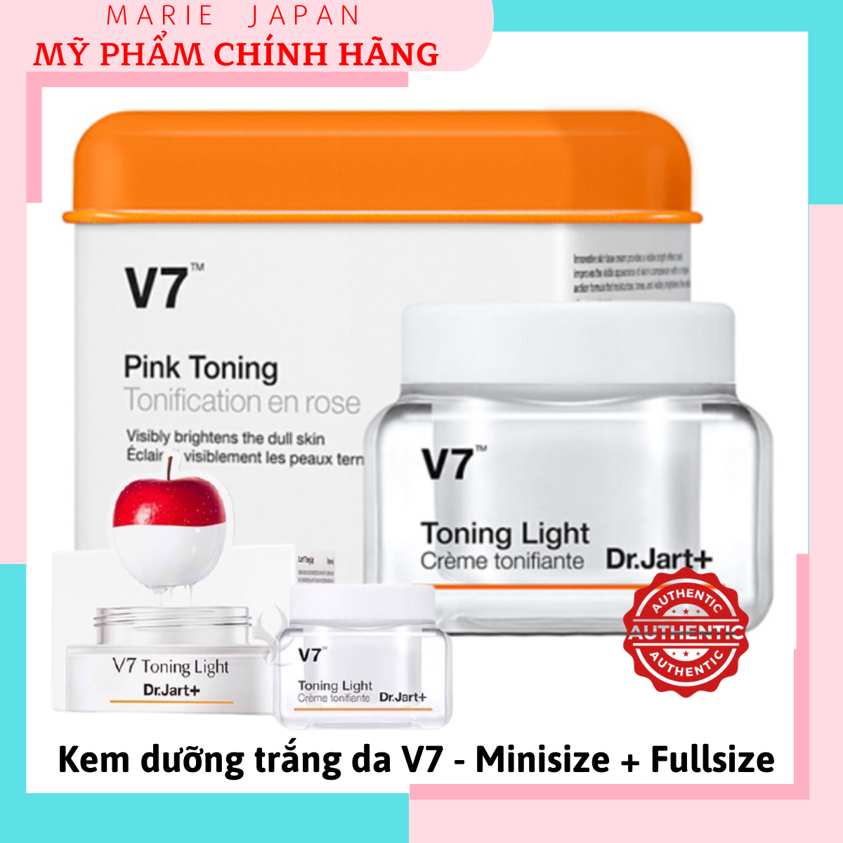 Kem Dưỡng Trắng Da V7 Toning Light Dr.jart+ Hàn Quốc