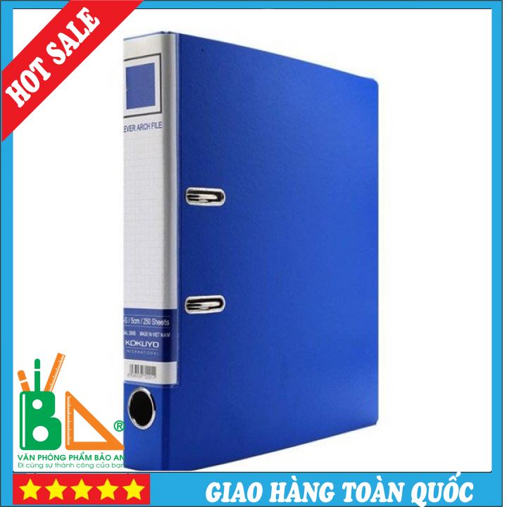 File Còng Bật Kokuyo 5cm 2 còng A4 F4 - Bìa Đựng Tài Liệu - Mua 10 tặng 1 - Văn phòng phẩm Bảo An