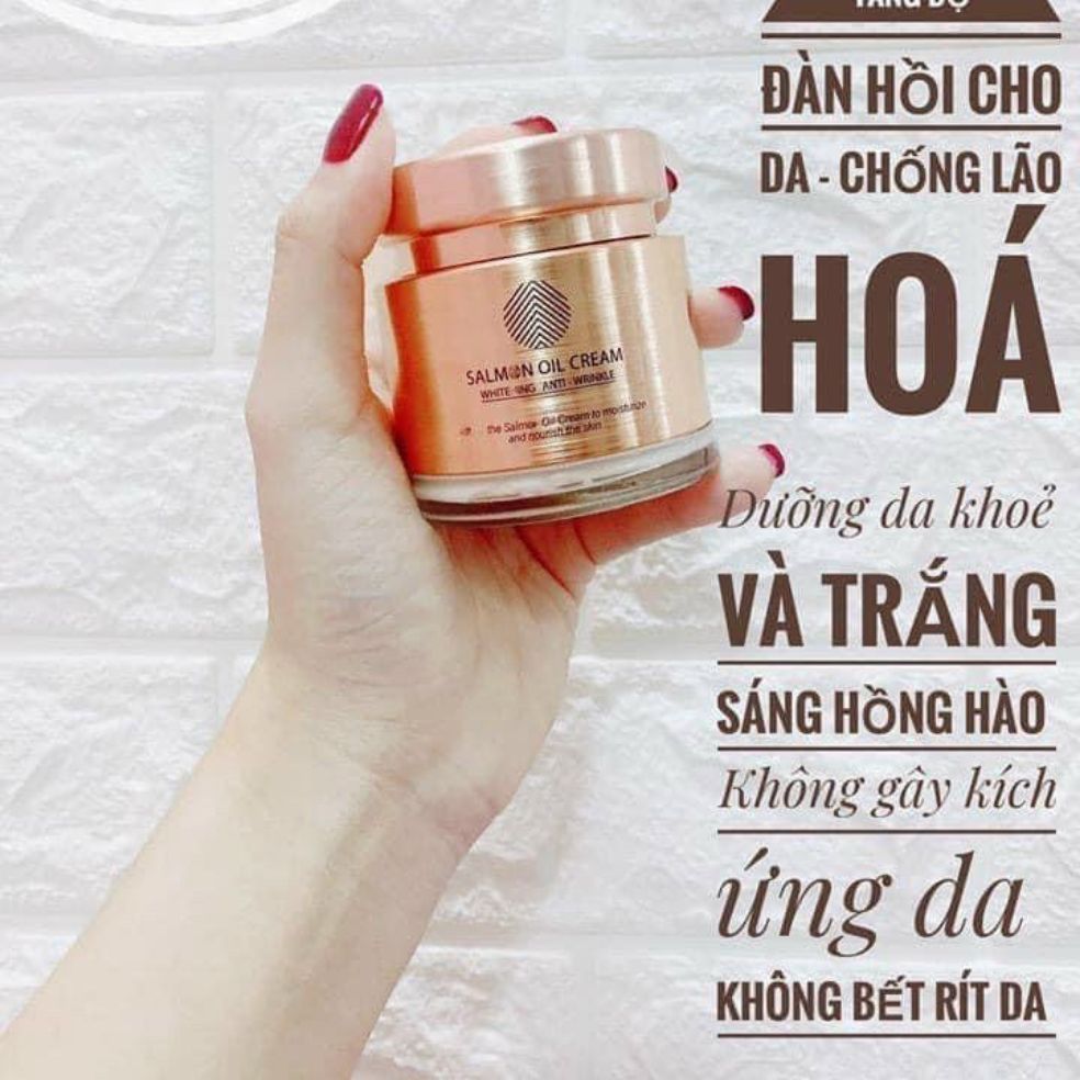 Kem Cá Hồi Salmon Oil Cream - Dưỡng Trắng Da Chống Lão Hóa Cấp Ẩm Cho Da.