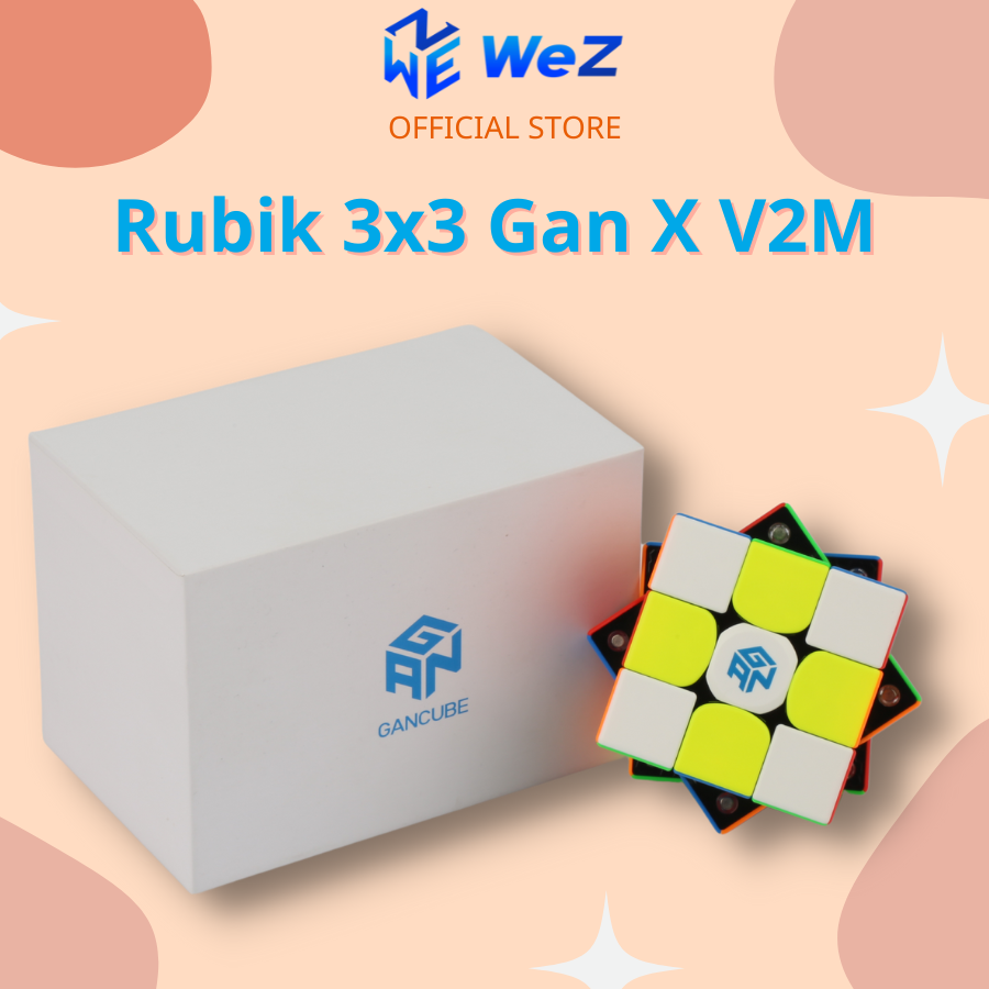 Rubik 3x3 Gan X V2M Stickerless Có Nam Châm - Rubik Nam Châm 3x3 Gan X V2M - WeZ Toys