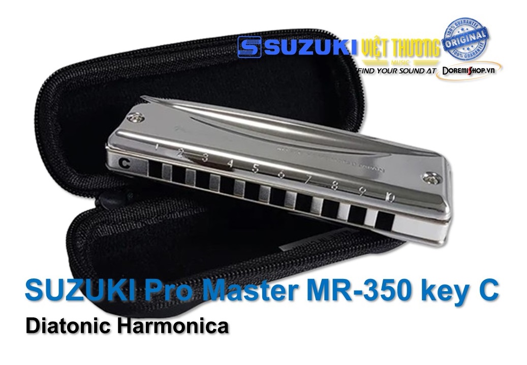 Kèn Harmonica Suzuki Diatonic ProMaster MR-350 key C