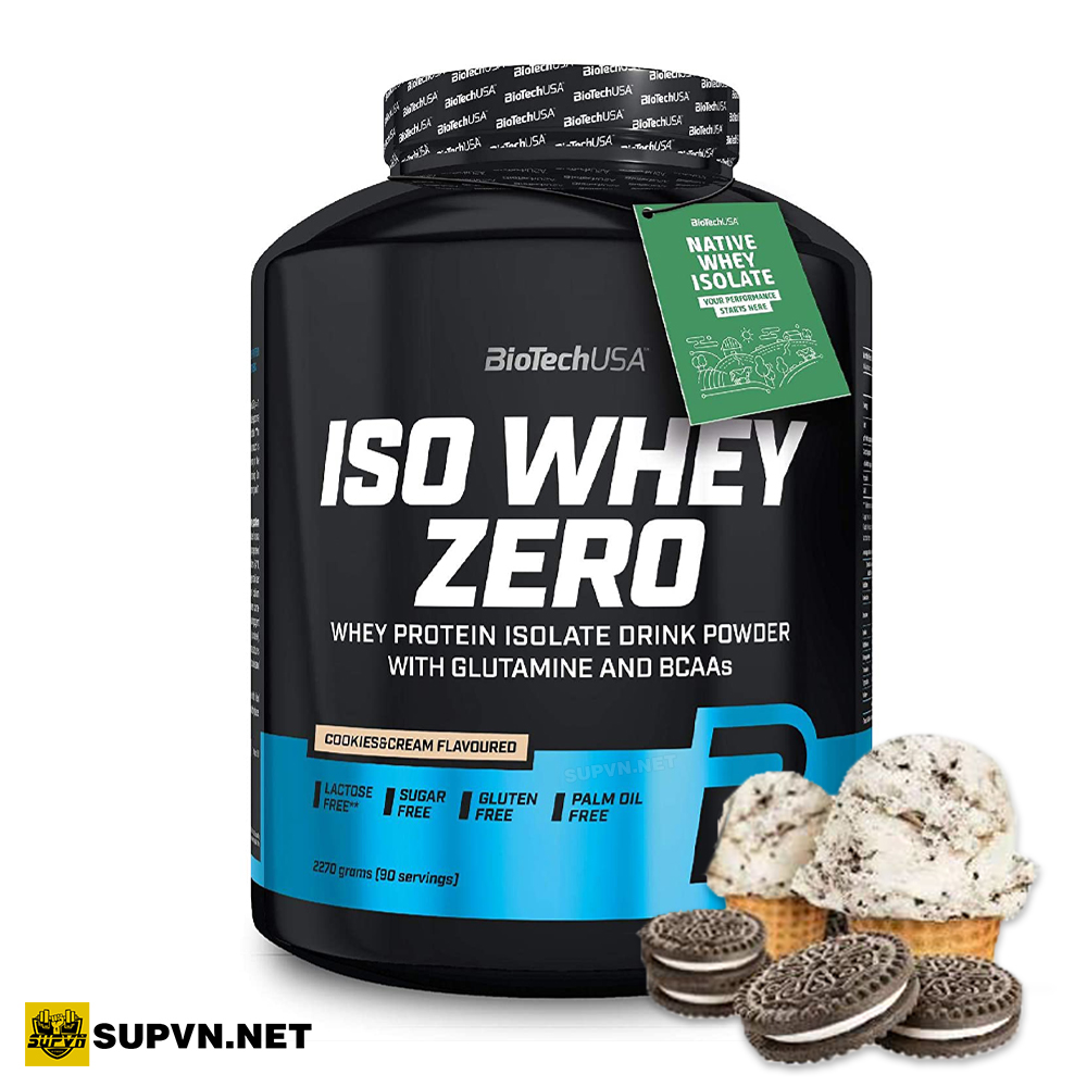 Iso Whey Zero Biotech USA 5Lbs - Sữa tăng cơ cắt mỡ phục hồi cơ bắp 90 lần dùng