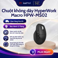Chuột không dây HyperWork Macro MS02 - DPI 6000 - Thiết Kế Công Thái Học - Bảo Hành 12 Tháng