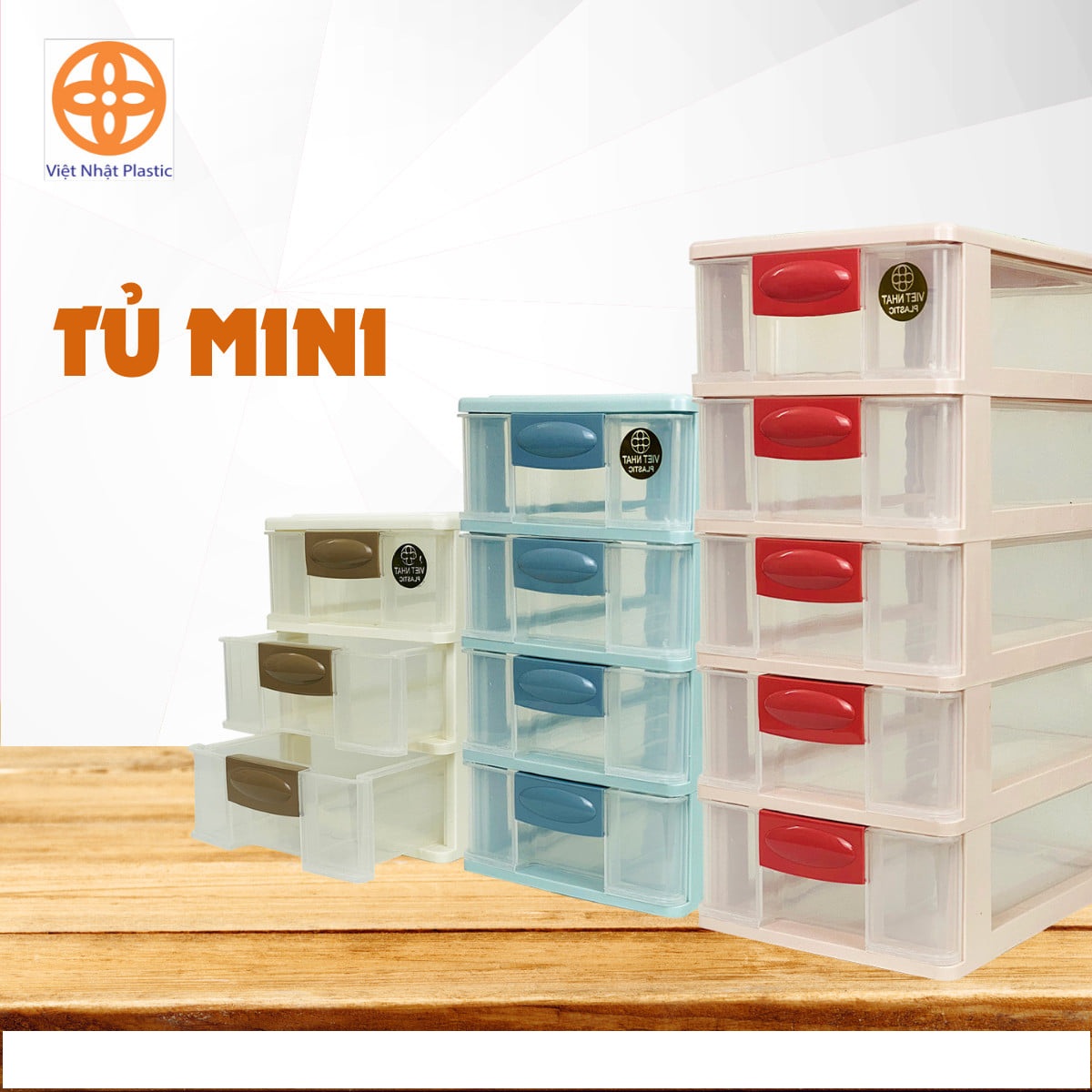 Tủ nhựa mini đa năng 3 4 5 tầng Việt Nhật. Tủ nhựa nhiều ngăn.