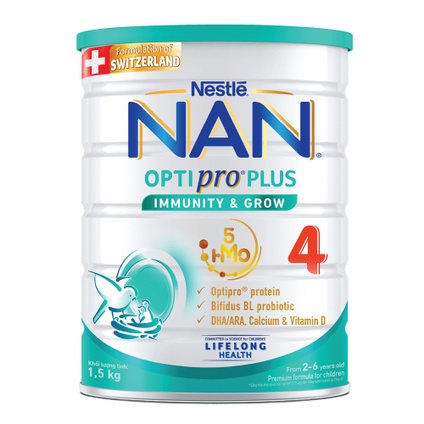 [MẪU MỚI] Sữa Bột Nestlé NAN OPTIPRO PLUS 4 1500g/lon với 5HMO.