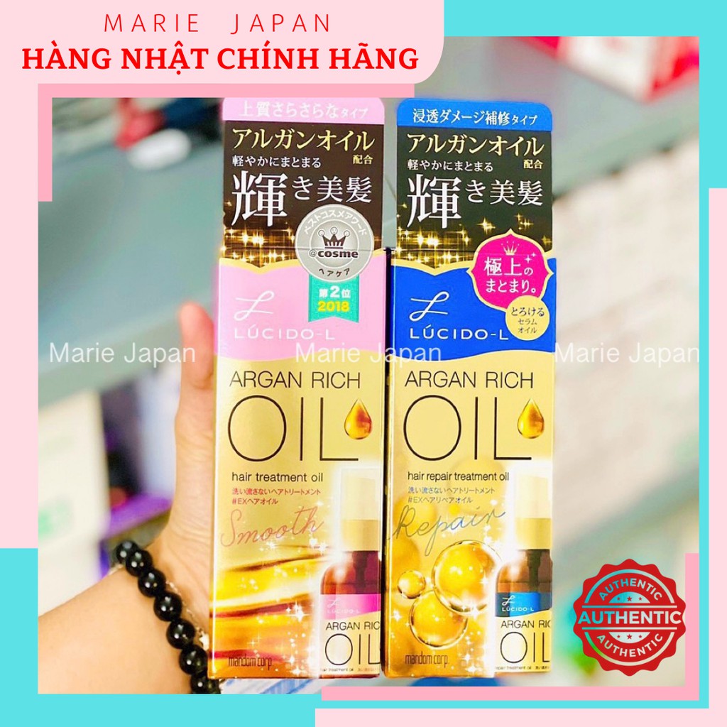 [Hcm]Dầu Dưỡng Tóc Lucido Argan Rich Oil Nhật Bản 60Ml