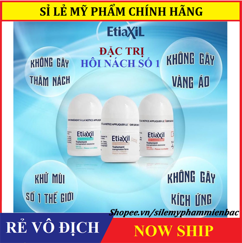[Nhập Khẩu Pháp] Lăn Khử Mùi Etiaxil - Không Vàng Áo - Trị Hôi Nách Nam Nữ 15Ml