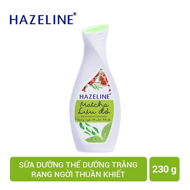 [Hcm]Sữa Dưỡng Thể Hazeline Matcha Lựu Đỏ 230Gr