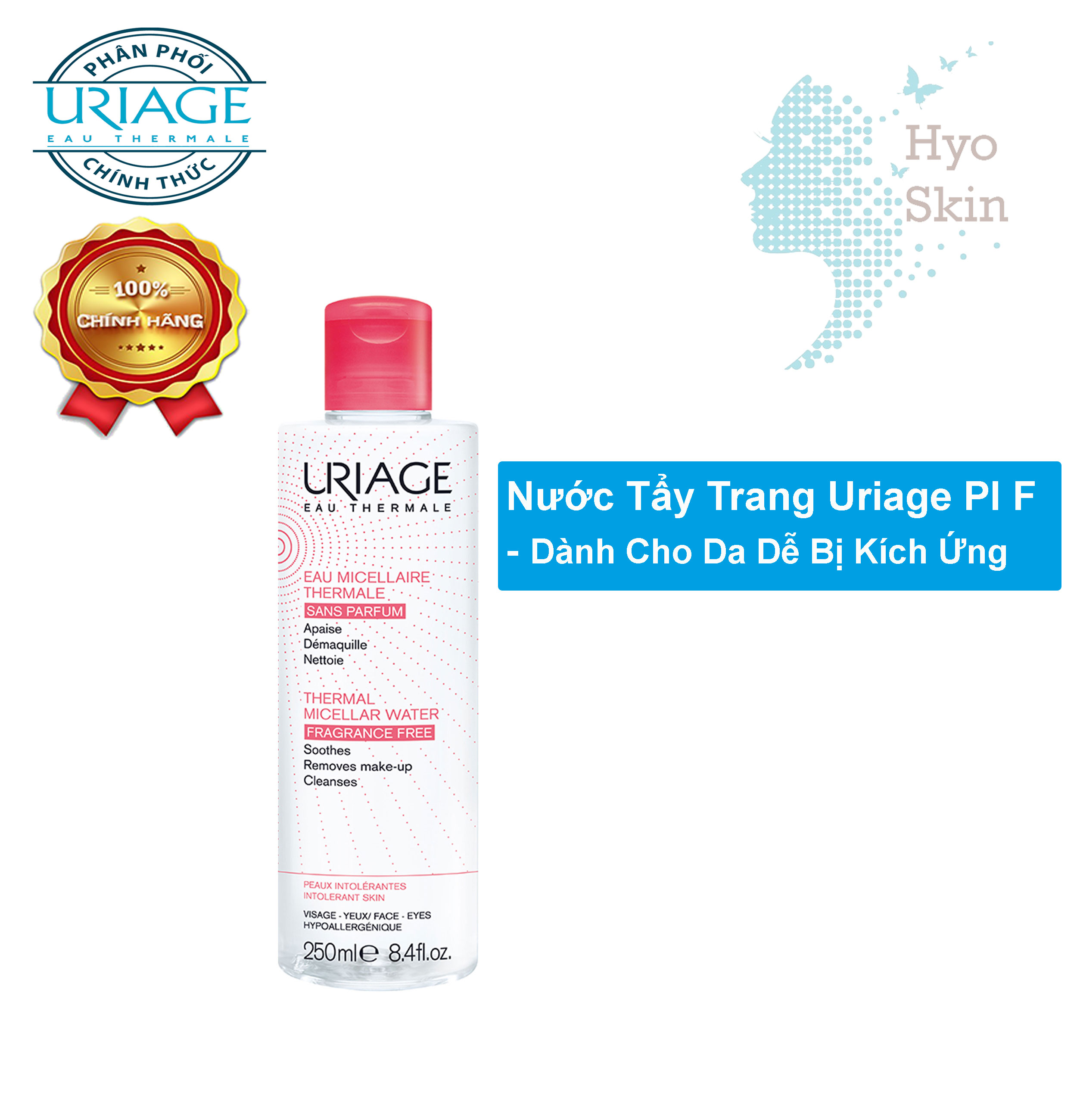 [Hcm][Chính Hãng] Nước Tẩy Trang Dành Cho Da Dễ Bị Kích Ứng Uriage Eau Micellaire Thermale Pi F