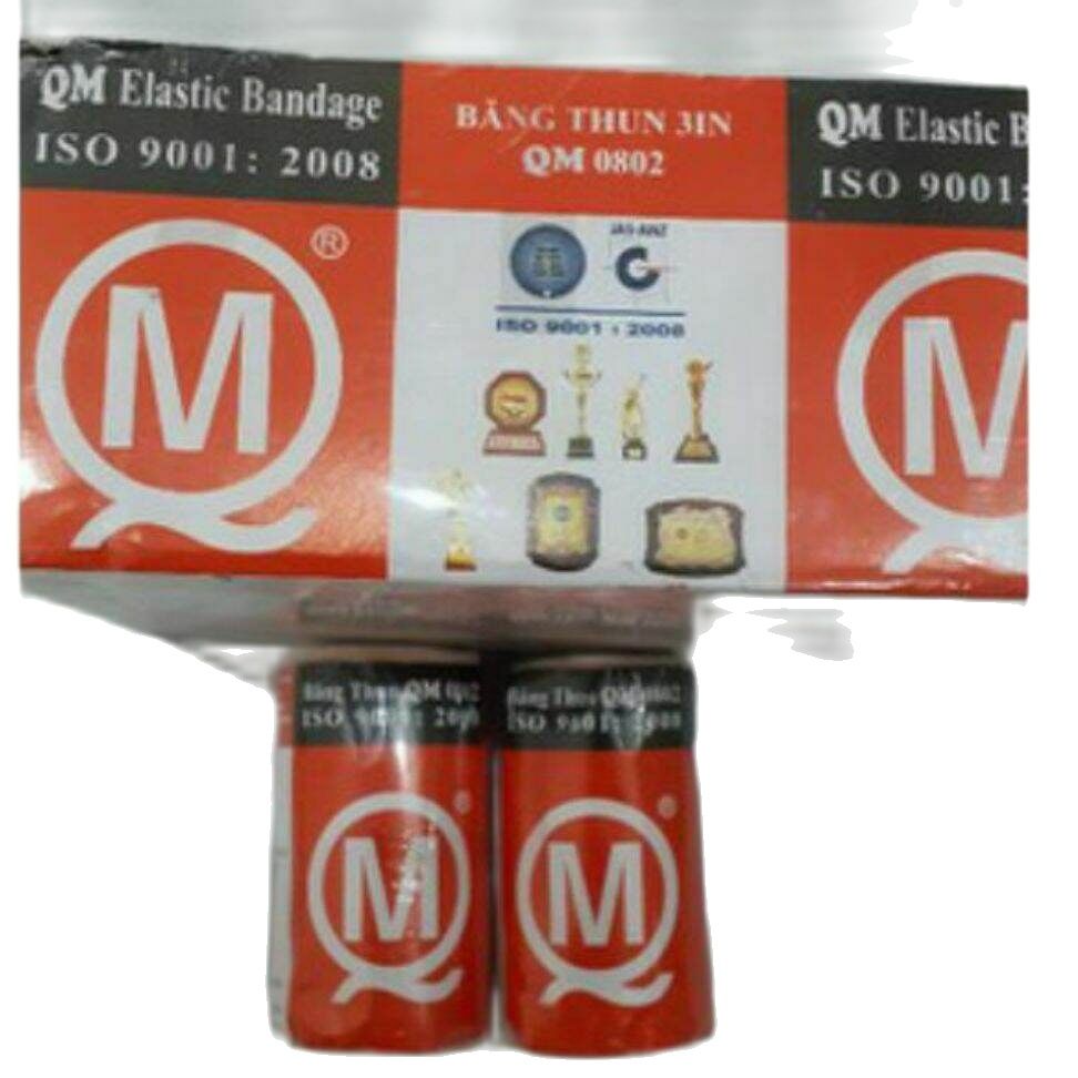 Băng Dây Thun Y Tế Quấn Bảo Vệ Bắp Chân Băng Quấn Mắt Cá Chân Thể Thao Hàng Ngoại Công Ty Minh Quang Nhập Khẩu Lố 12 Cuộn