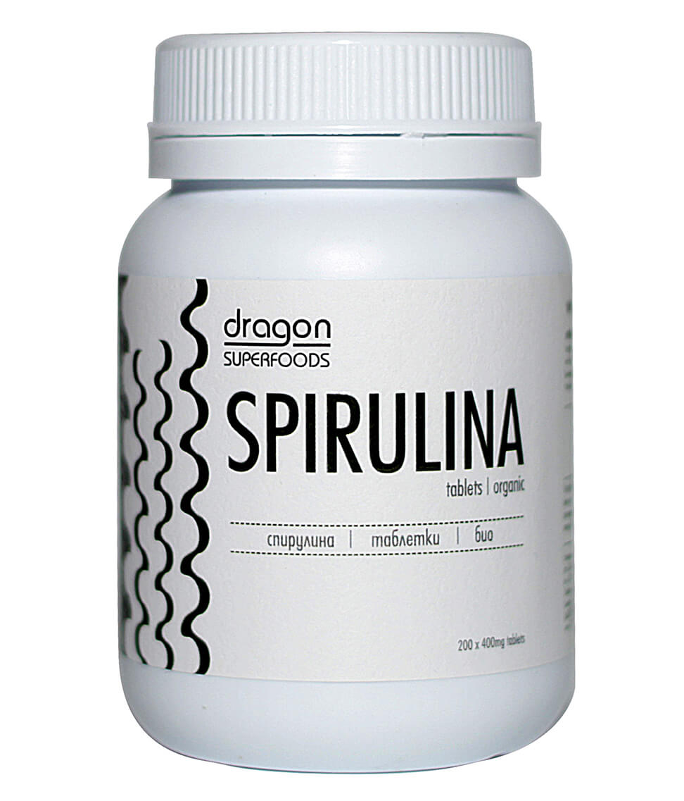 Tảo xoắn hữu cơ Spirulina Dragon Superfoods 200 viên
