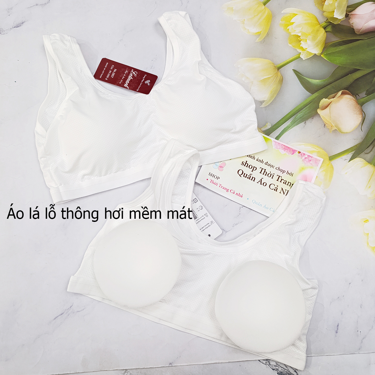 Áo lá học sinh cấp 1 cấp 2 cấp 3 có mút tháo ra được áo lót lá vải 40 đến 45kg - AOLA04 AOLA2857