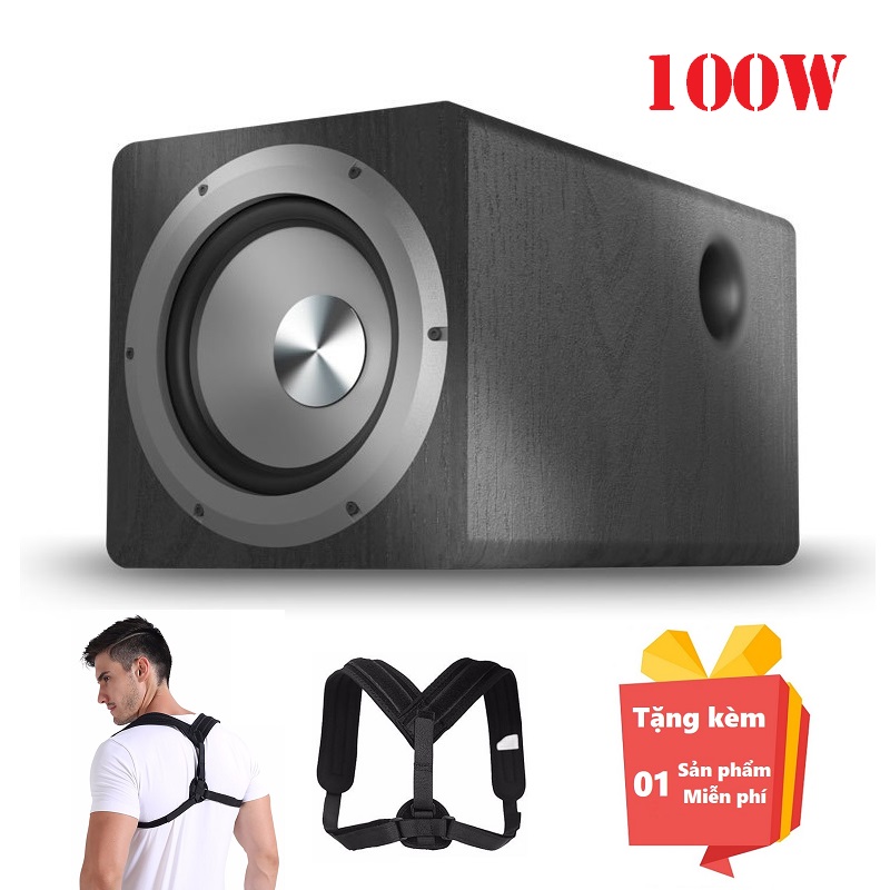 ( Quà tặng kèm Đai chống gù lưng cho người lớn ) Loa siêu trầm Subwoofer SU650D công suất lớn 100w - Loa siêu trầm subwoofer 100W Ibass 650D- Loa sub điện công suất 100w