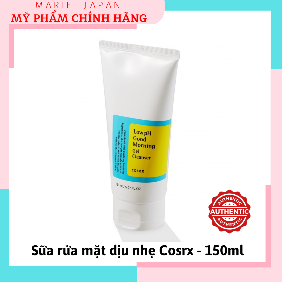 [Hcm]Sữa Rửa Mặt Dạng Gel Dịu Nhẹ Cosrx Low Ph Good Morning Gel Cleanser 150Ml