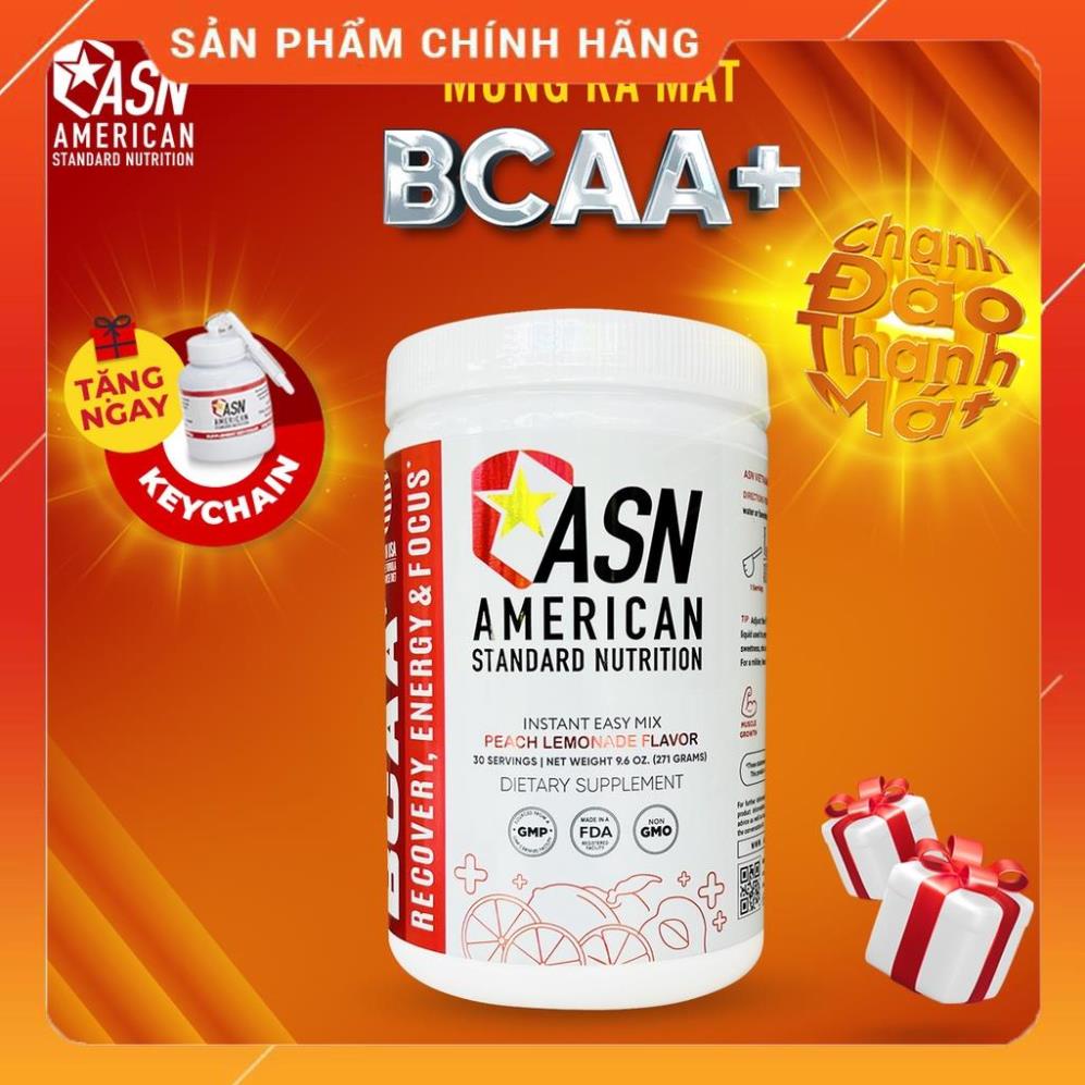 BỘT TĂNG CƠ CHO NGƯỜI TẬP GYM: ASN BCAA PLUS - VỊ CHANH ĐÀO DỄ UỐNG