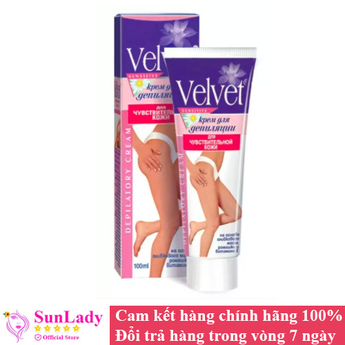 [Hcm]Kem Tẩy Lông Chiêt Xuất Hoa Cúc Velvet Sensitive 100Ml - Chuyên Lột Lông Nách Lông Chân