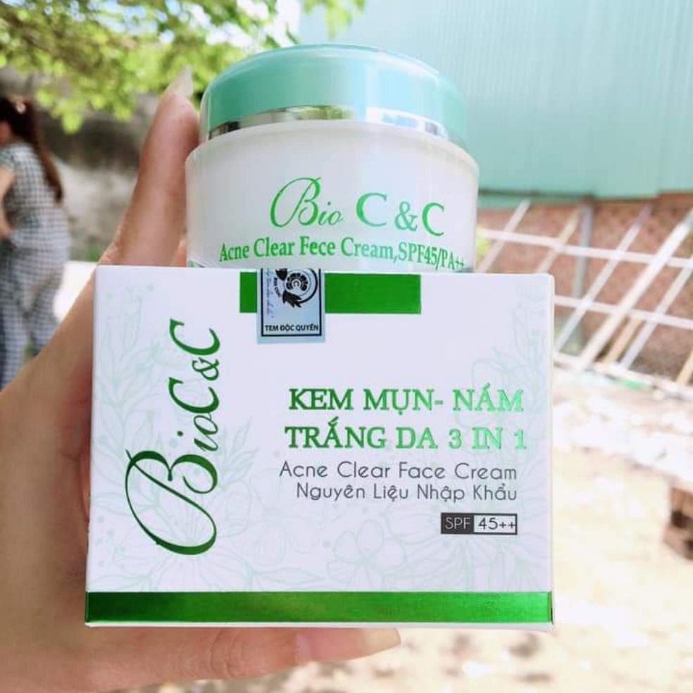 Kem Bioc&C Mụn Nám Trắng Da 3In1 15G