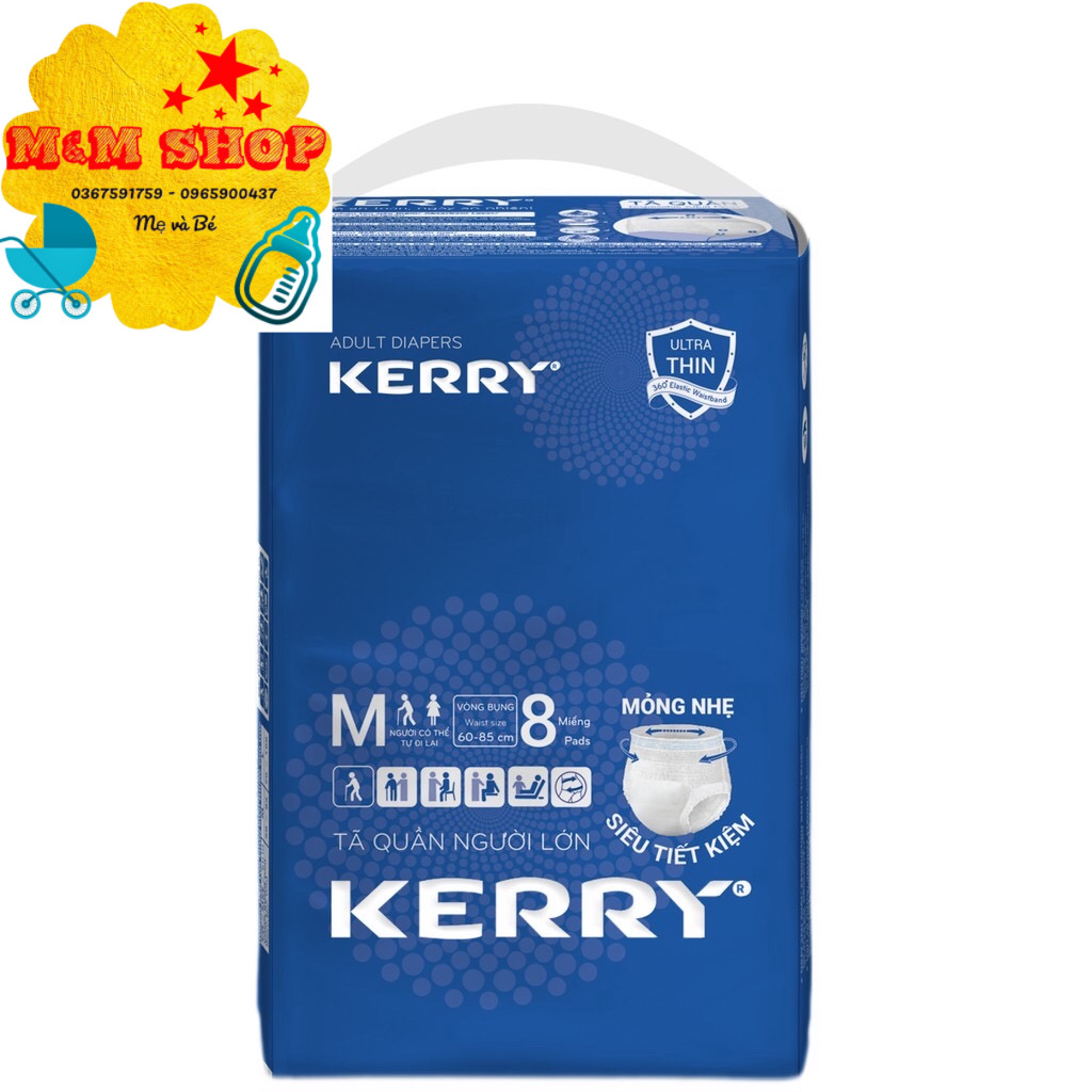 [Hcm]Combo 2 Gói Tã Quần Người Lớn Kerry M8/L7