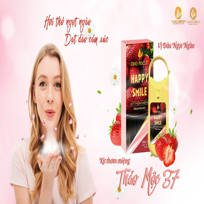 Xịt thơm miệng thảo mộc 37 (Vị Dâu Tây)
