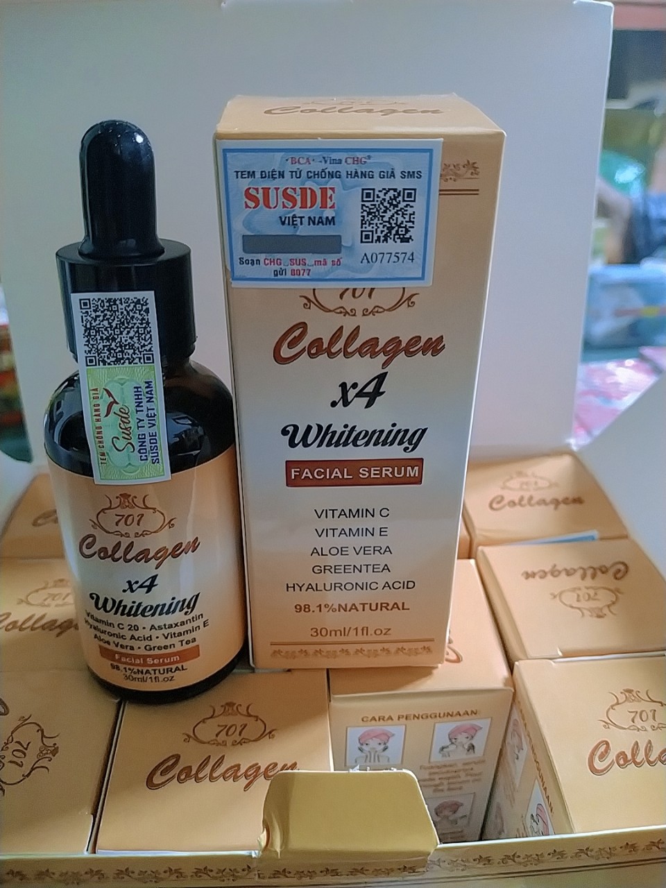 SERUM COLLAGEN PLUS VIT E TEM ĐIỆN TỬ