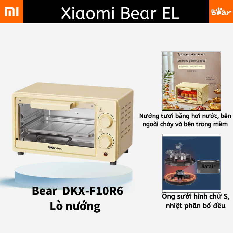 Lò nướng mini Bear DKX-F10R6 Home Kitchen Lò nướng điện đa năng 10L nhỏ-XiaoMi Bear EL