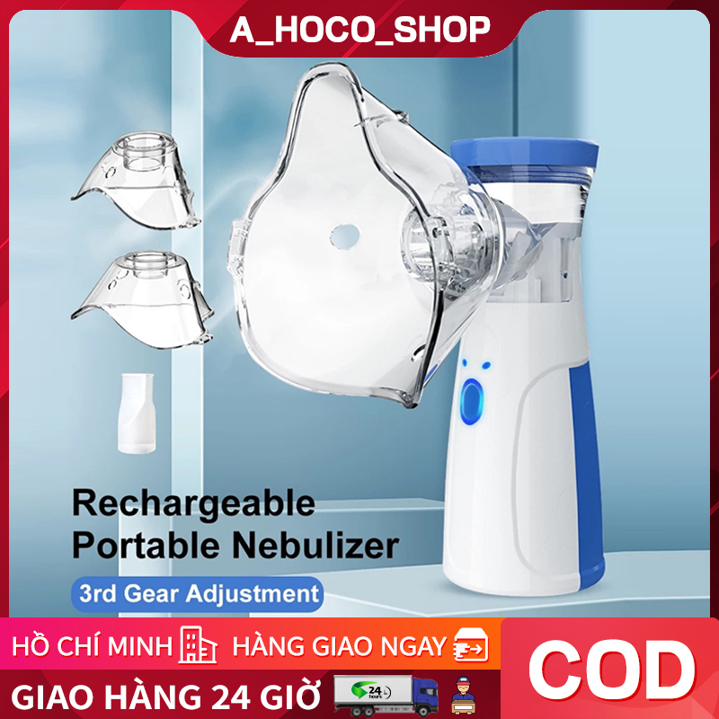 Máy xông khí dung cho bé Máy Khí Dung Xông Mũi Họng Cầm Tay Giúp Vệ Sinh Mũi Họng Thích hợp cho trẻ em và người lớn