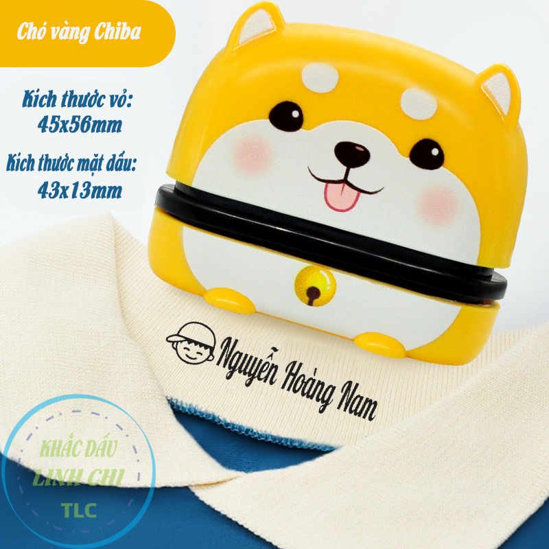 Con Dấu Tên In Lên Quần Áo Cho Bé Giặt Không Phai