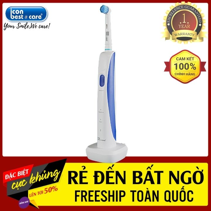 ⚡️Freeship⚡️Chính Hãng⚡️Có Bảo Hành⚡️Bàn Chải Đánh Răng Điện Iconbestcare Hd - 6801