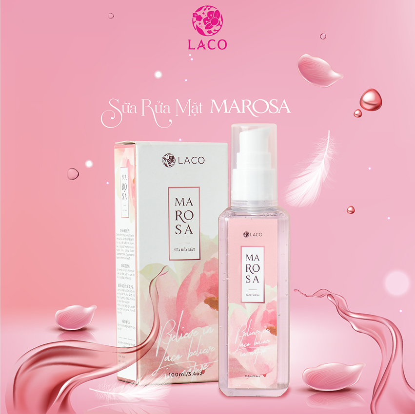 Sữa rửa mặt MAROSA LACO ít bọt dịu nhẹ cho làn da sạch sâu mềm mại