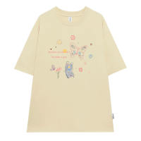 Áo thun nữ form rộng AT405 Miucho chất vải cotton in graphic