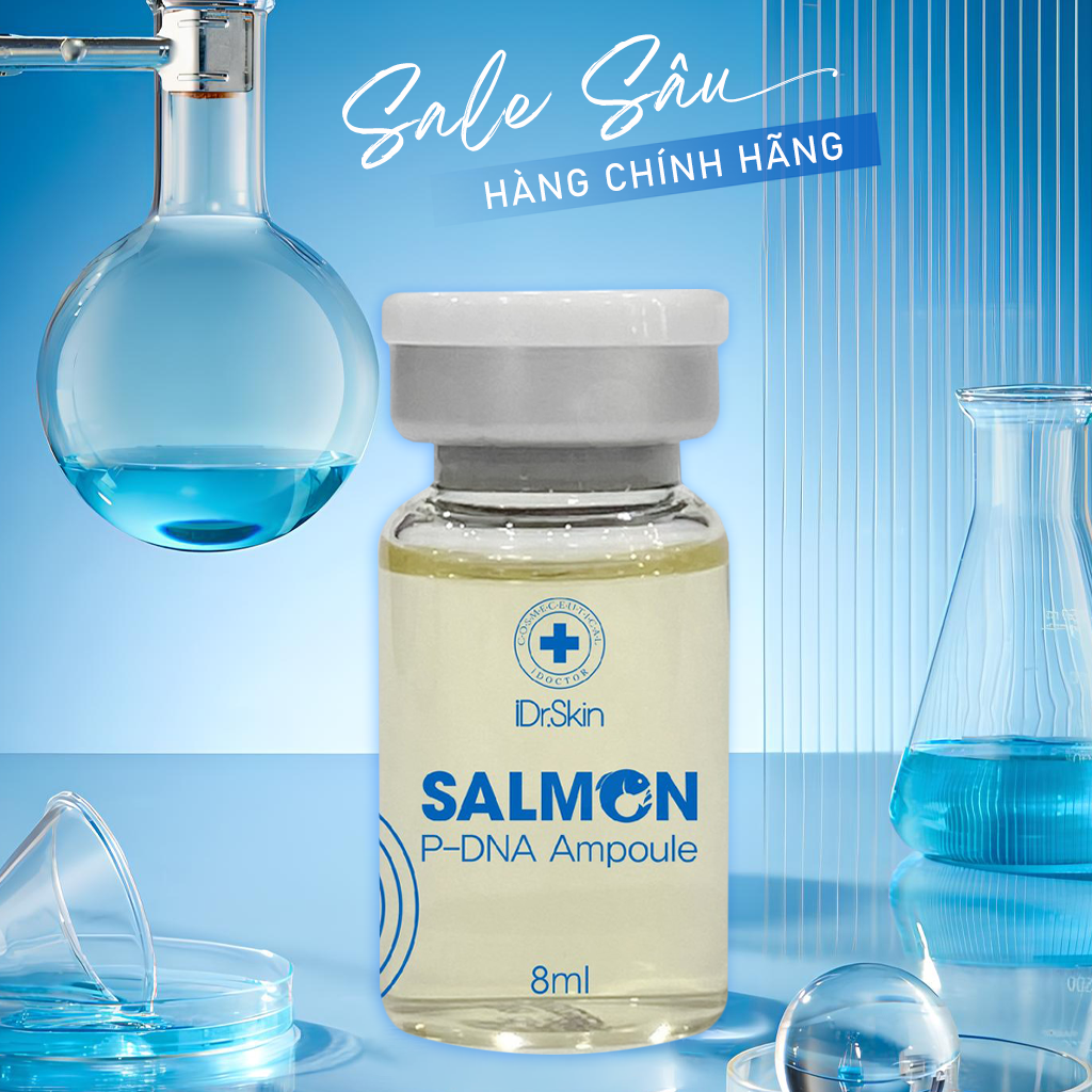 Tế bào gốc DNA cá hồi Idr Skin Salmon p DNA ampoule Idr Skin Hàn Quốc Phục Hồi Tái Tạo Tế Bào Da Làm