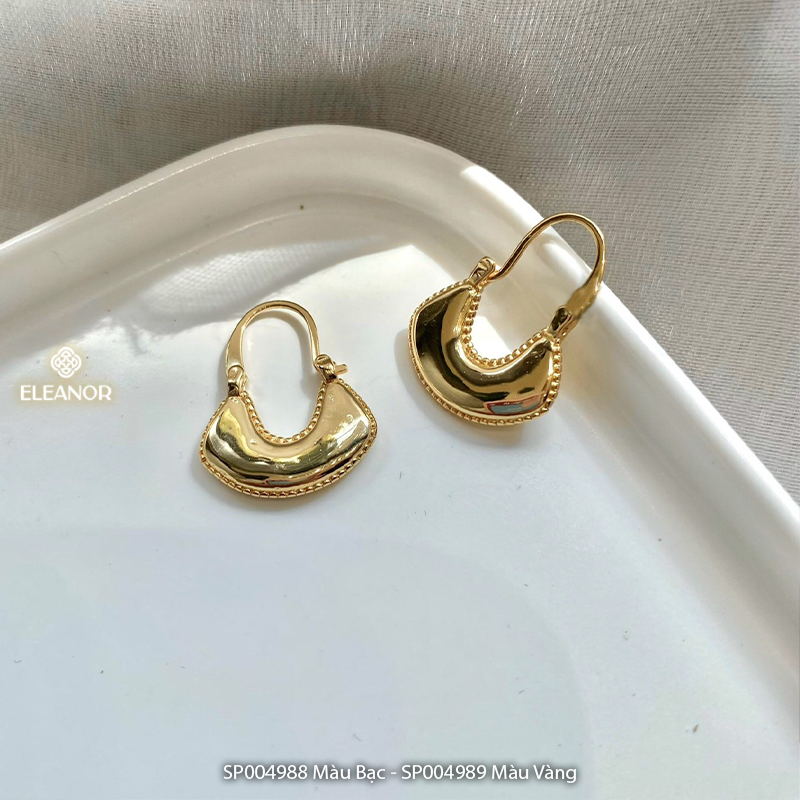 Bông tai nữ chuôi bạc 925 Eleanor Accessories khuyên tai hình túi xách phụ kiện trang sức thời trang