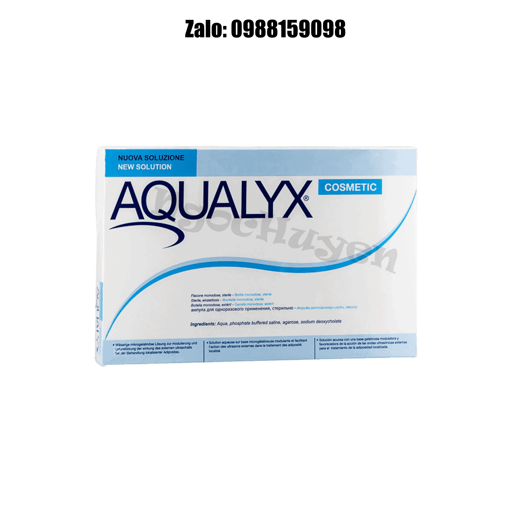 Tan mỡ Giảm béo Aqualyx - 1 hộp 10 lọ