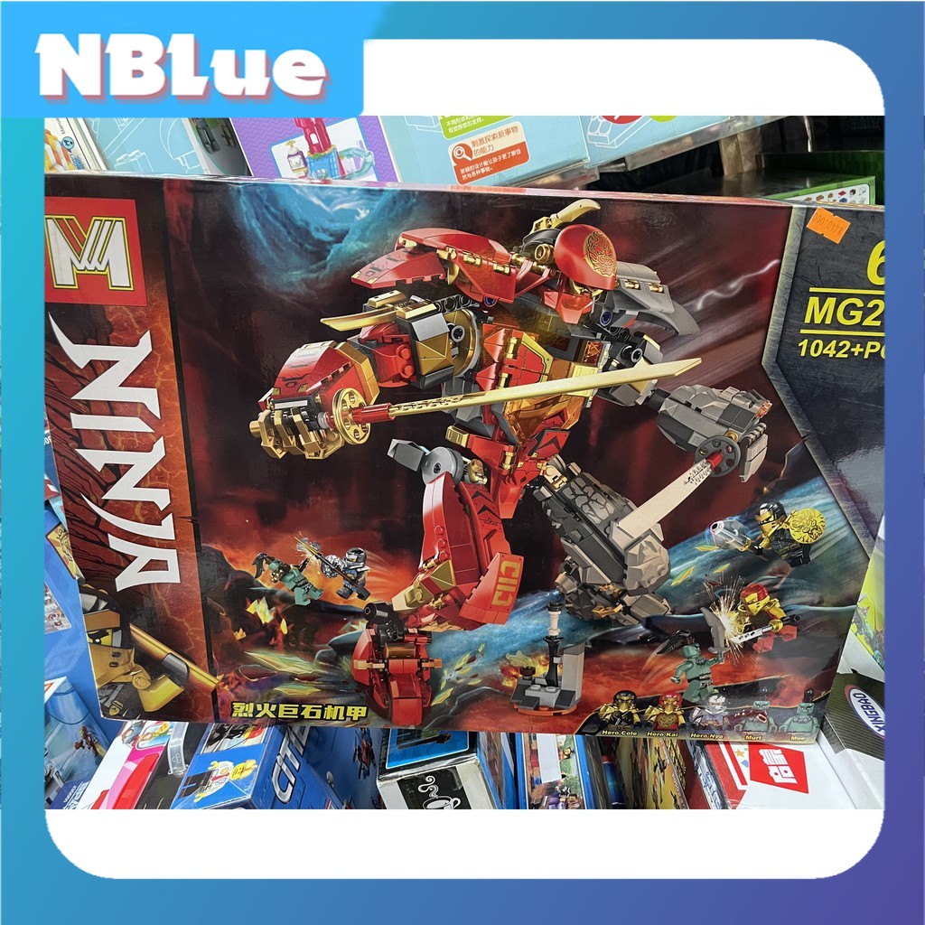 Đồ chơi xếp hình Ninjago Non Lego Mg210 Chiến Giáp Hợp Thể Của Kai Và Cole quà tặng cho bé