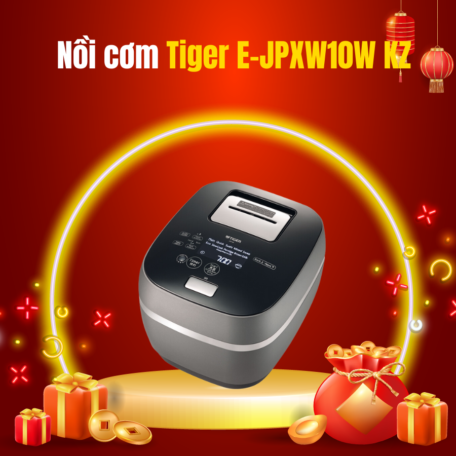 Nồi cơm điện cao tần Tiger E-JPXW10W KZ