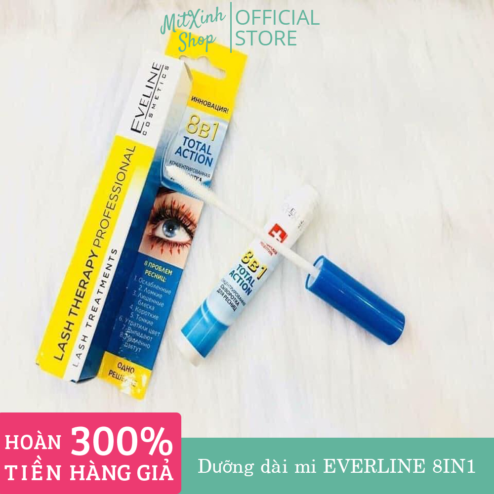 Huyết Thanh Dưỡng mi Eveline 8in1 – Dưỡng dài dày & cong mi Eveline Hiệu Quả Sau 2 Tuần