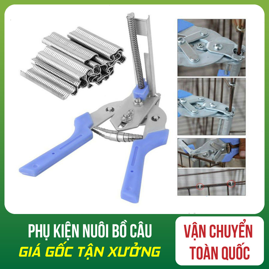 [HOÀN TIỀN 10%]COMBO 1 KÌM BĂNG VÀ 1 HỘP GHIM RÁP LỒNG CHIM BỒ CÂU LỒNG GÀ LỒNG THỎ CÔNG NGHIỆP