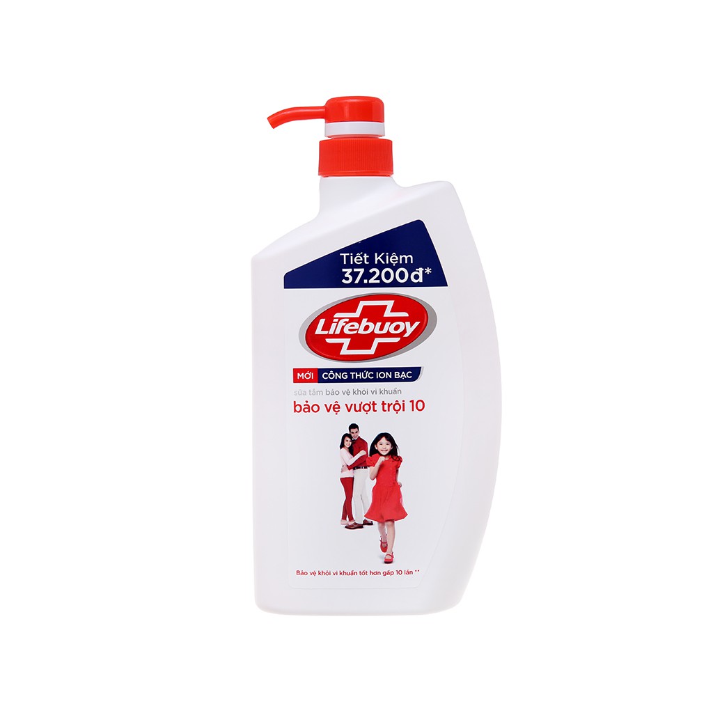 Sữa Tắm Lifebuoy Chai 850Ml ( Tặng Khăn Tắm )