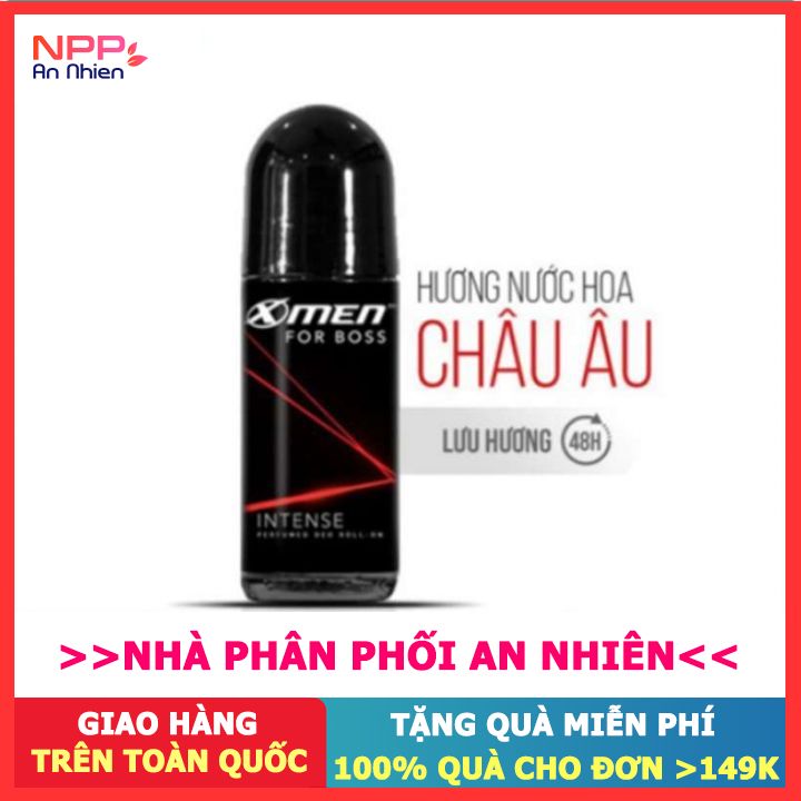 Lăn khử mùi X-Men For Boss Intense  50ml- NPP AN NHIÊN