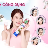 Combo 5 Bông tẩy trang IPEK 100% Cotton 150 miếng mềm mịn không xơ bông