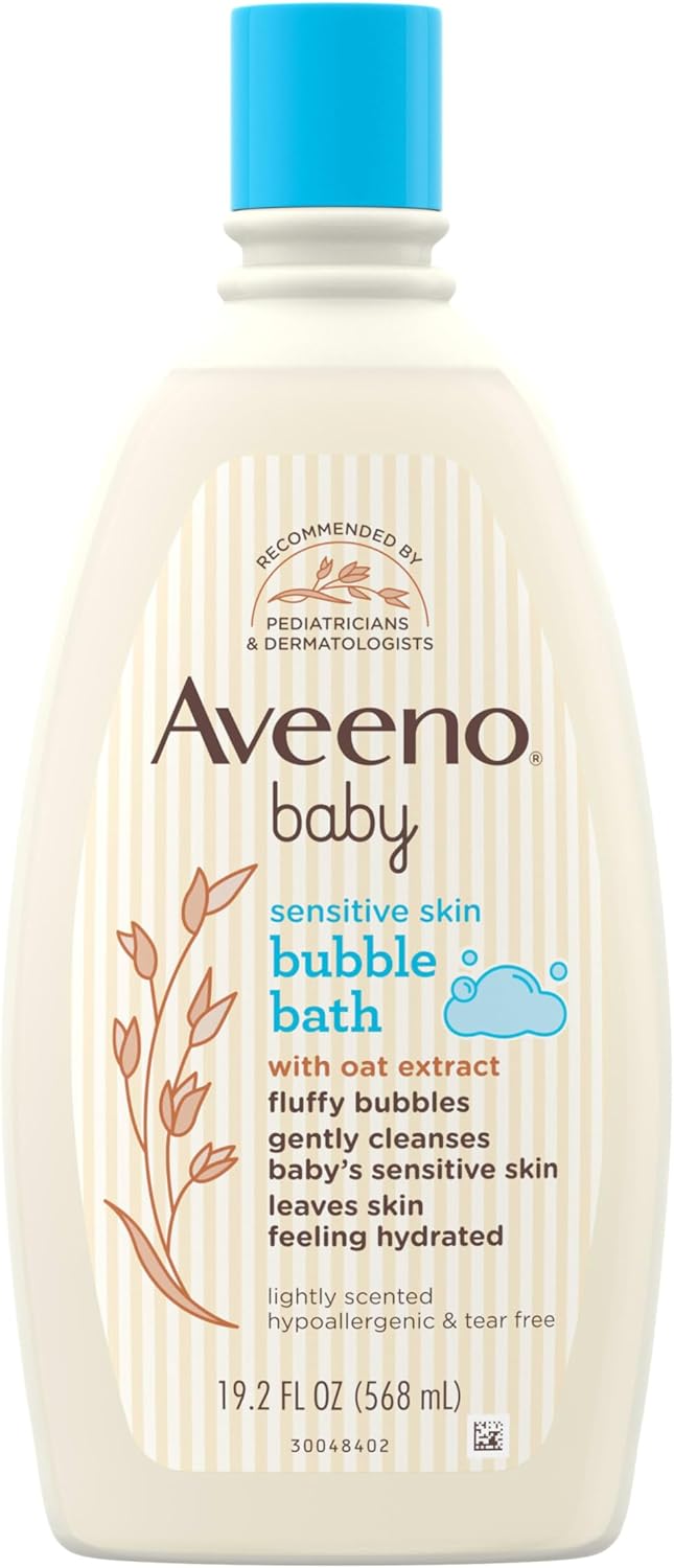 Sữa tắm bé tạo bọt Aveeno Baby dành cho da nhạy cảm với chiết xuất yến mạch (568ml)