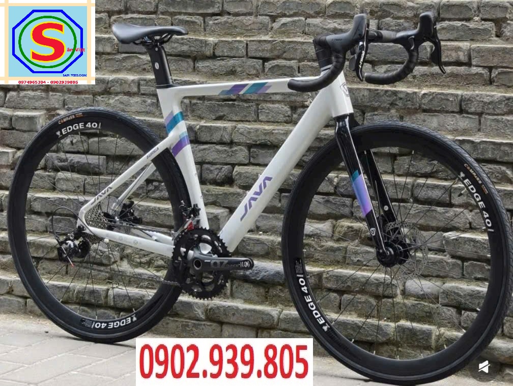 Xe Đạp Đua Java Auriga 2024 18S – Khung Nhôm | Tay Đề Lắc L-Twoo | Shimano Sora | Phanh Đĩa Dầu