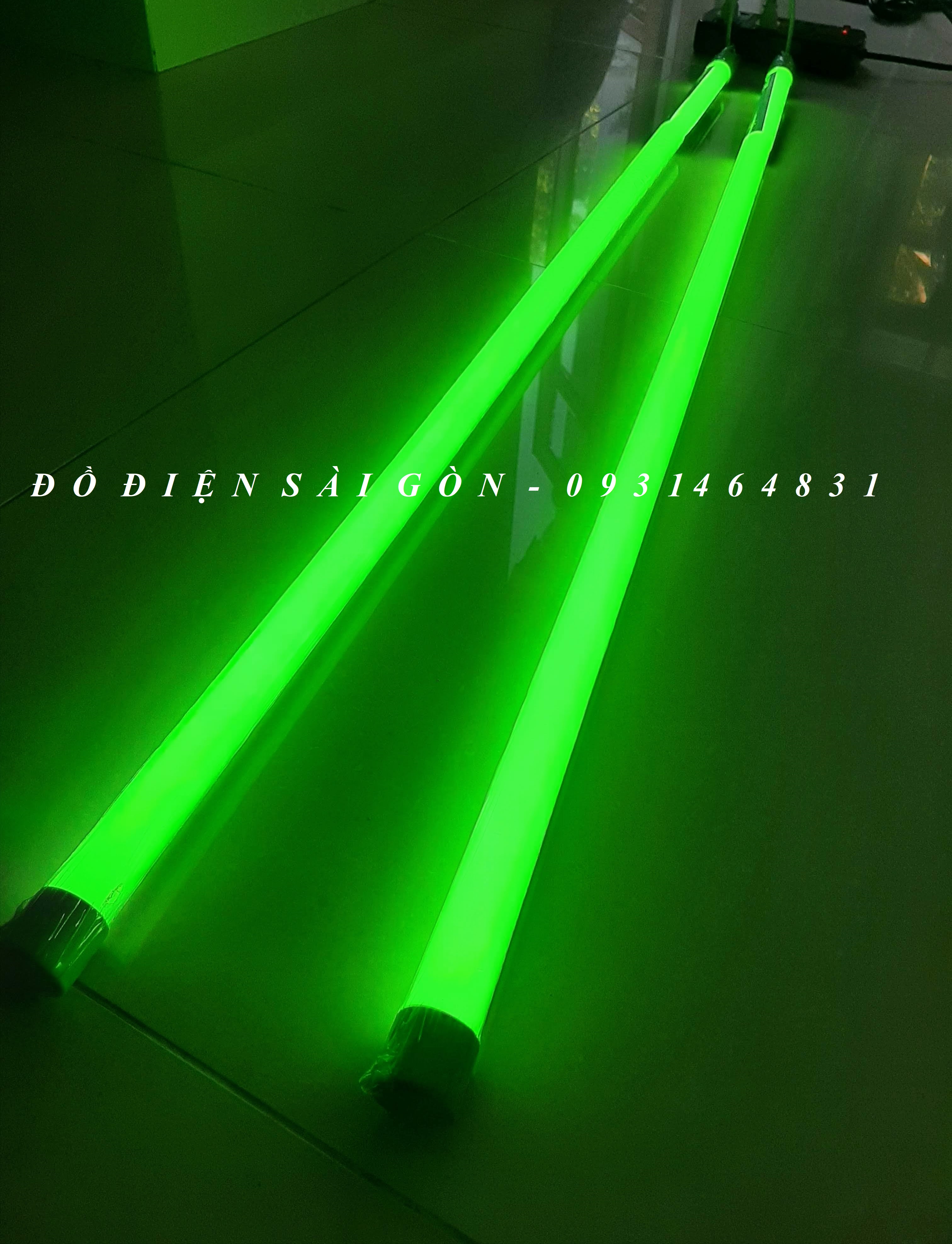 Combo 2 Bóng Đèn Led Tuýp 60cm - 1m2 Trang Trí Màu Xanh Lá Đèn Led 6 Tấc - 12m Nhiều Màu Sắc